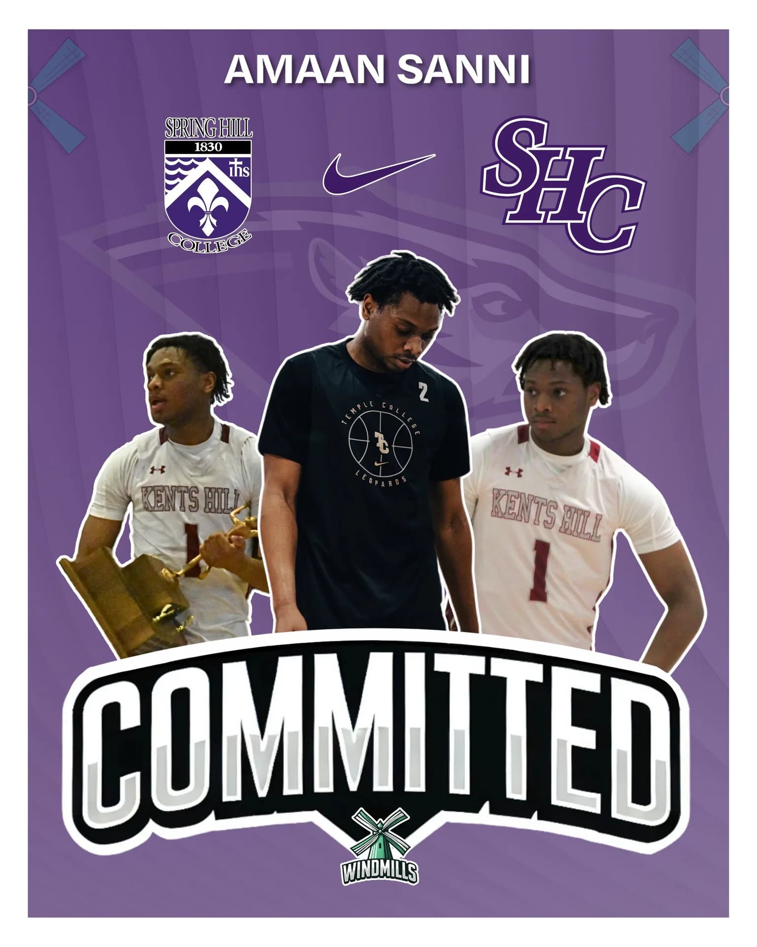 Amaan Sanni ook naar Spring Hill College!