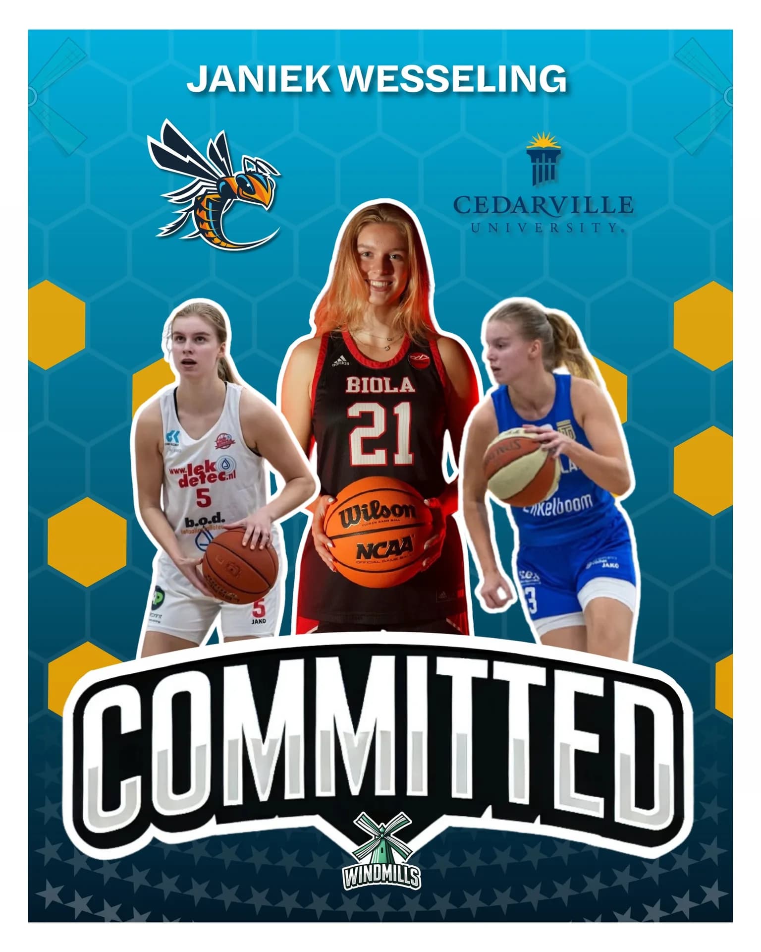 Janiek Wesseling kiest voor Cedarville University!