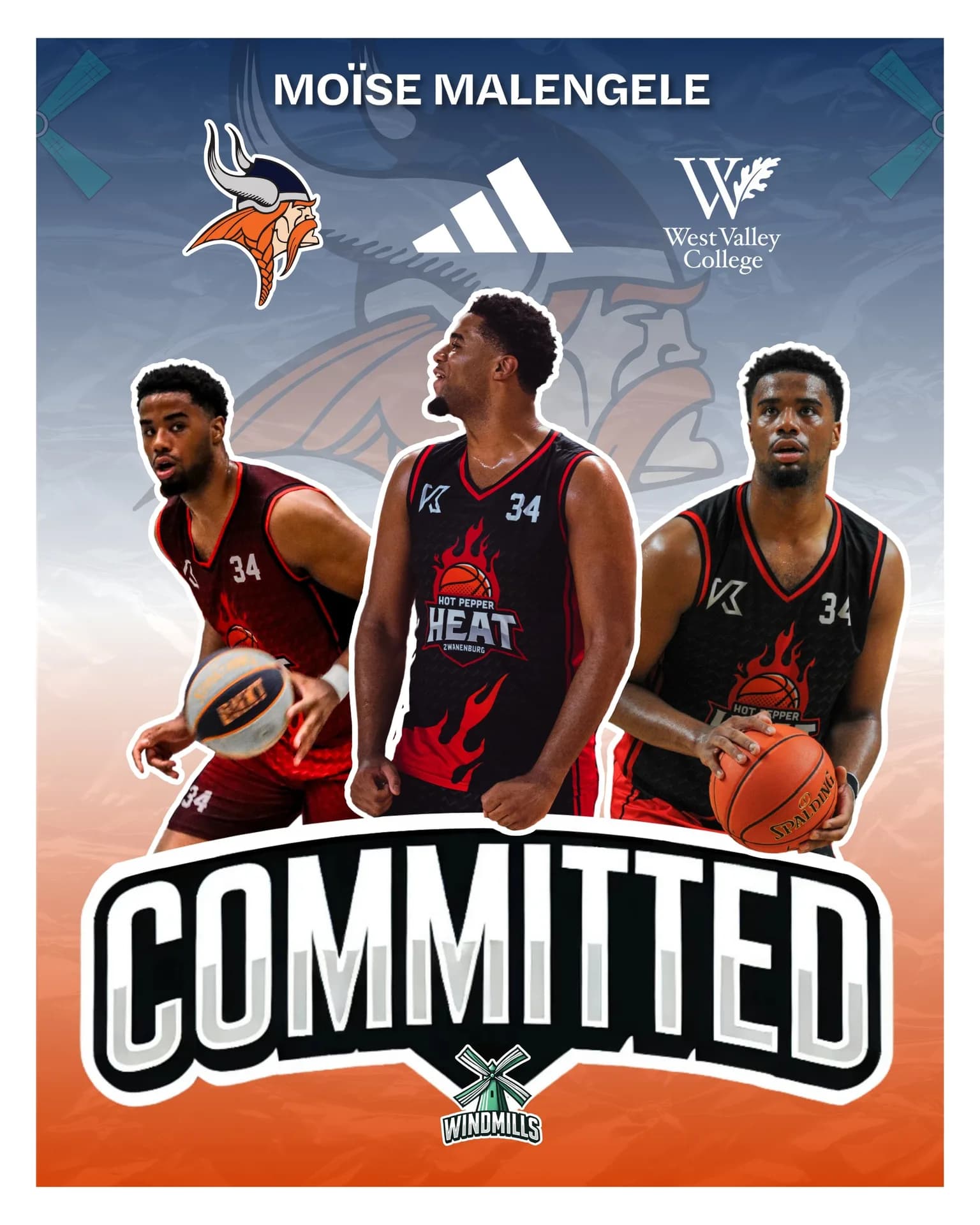 Moise Malengele kiest voor West Valley College!