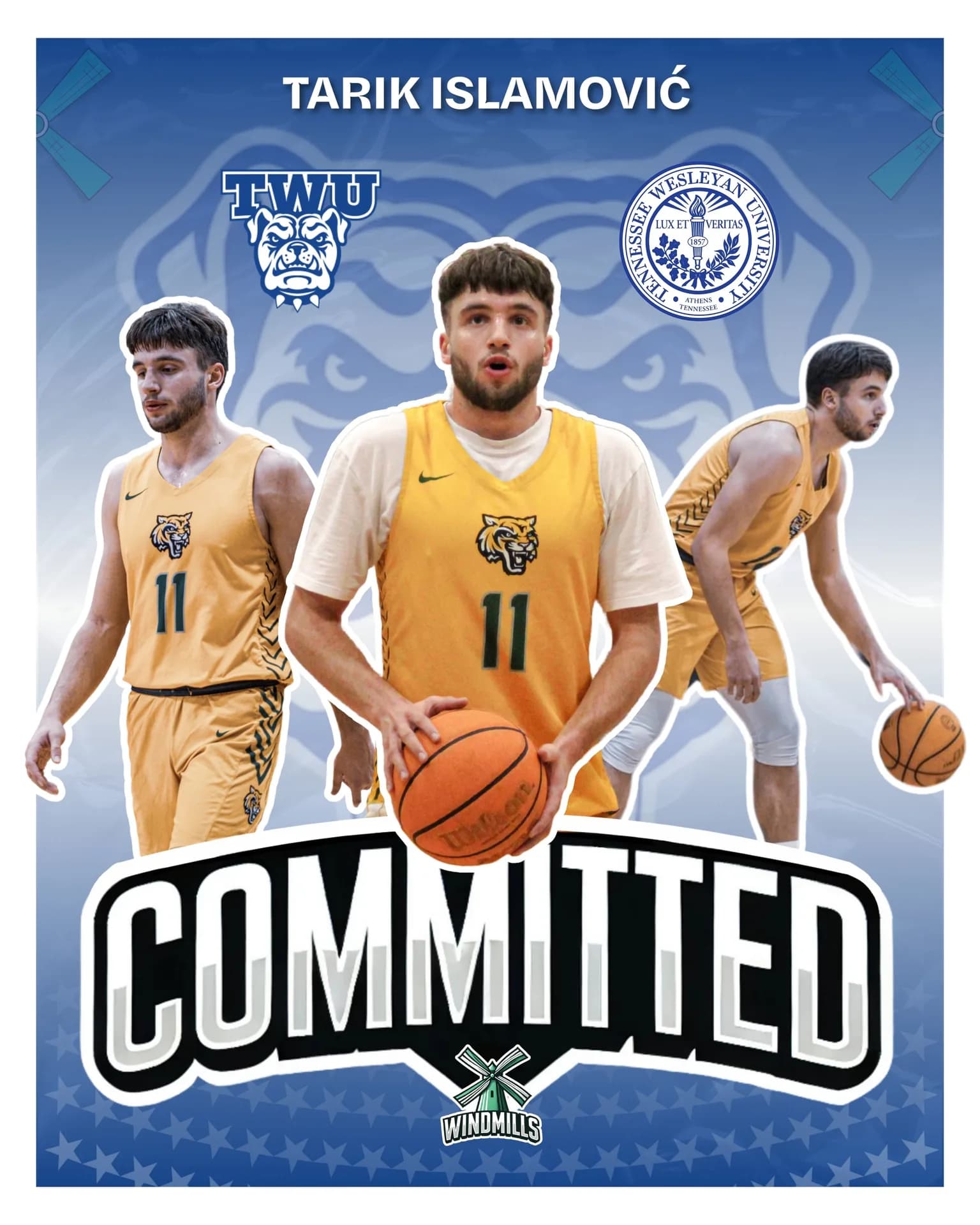 Tarik Islamovic transfert naar Tennessee Wesleyan University!