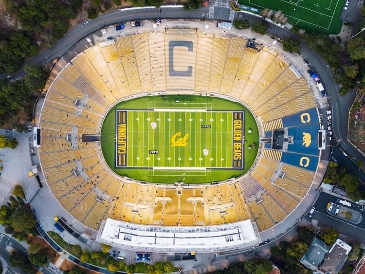 Aerial view of California Memorial Stadium